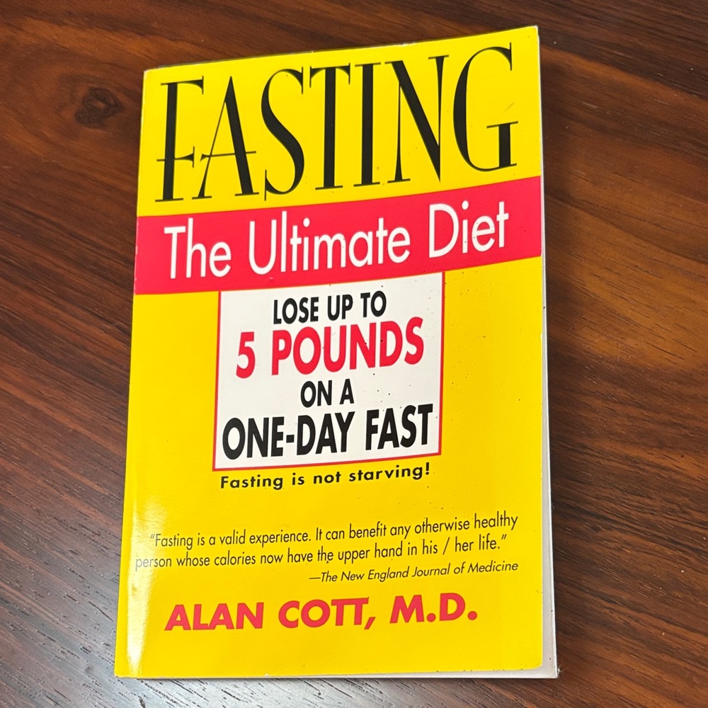 Fasting: The Ultimate Diet Book by Alan Cott, M.D. - Borders Bookmark 1998